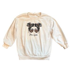 SHEIN | Kids White Mini Me Sweatshirt